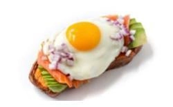 smoked salmon sweet potato toast